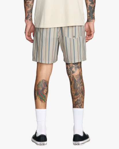 Exotica Seersucker Elastic 17" - Swim Shorts for Men  23A101509