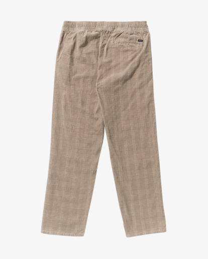 rvca, Adams Cord - Elastische Relaxed Fit Hose für Männer, COYOTE (cyt) Adams Cord - Elasticated Trousers for Men  23A123505