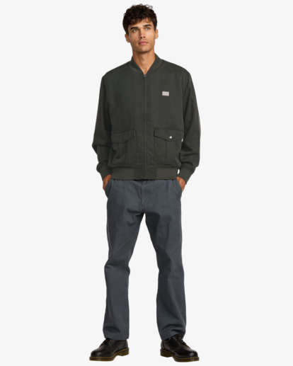 rvca, Vacancy - Bomber da Uomo, PIRATE BLACK (ptk) Vacancy - Bomber Jacket for Men  23A153505