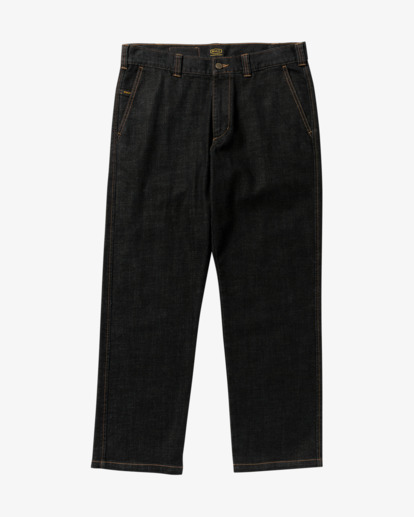 rvca, Americana Dayshift - Denim Chinos for Men, BLACK DENIM (bdn) Americana Dayshift - Denim Chinos for Men  23A193503
