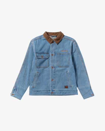 Post Dayshift - Denim Jacket With Flannel Lining for Men  23A213506