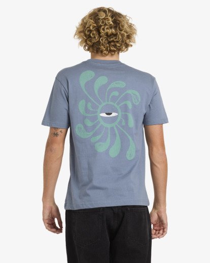 rvca, LA Eye Swirl - Short Sleeves T-Shirt for Men, VINTAGE NAVY (vny) LA Eye Swirl - Short Sleeves T-Shirt for Men  23A351557