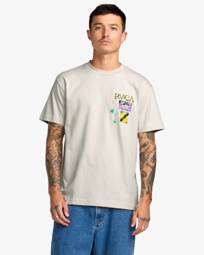 rvca, Tassie - Short Sleeve T-Shirt for Men, CERAMIC (cer) Tassie - Short Sleeve T-Shirt for Men  23A353530
