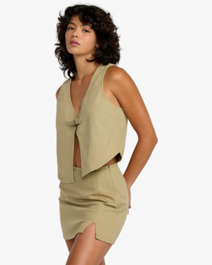 rvca, Rider - Utility Vest for Women, OLIVE GREY (ovg) Rider - Utility Vest for Women  23B043500