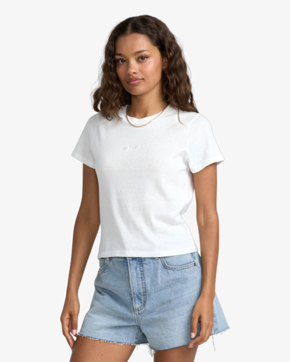 rvca, Forever - Fitted T-Shirt for Women, VINTAGE WHITE (vwt) Forever - Fitted T-Shirt for Women  23B352509