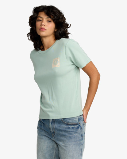 rvca, Daily - Relaxed Fit T-Shirt for Women, MIST BLUE (mbu) Daily - Relaxed Fit T-Shirt for Women  23B353511