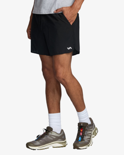 rvca, Yogger Lite 15" - Bermuda tecnici da Uomo, BLACK (blk) Yogger Lite 15" - Technical Shorts for Men  23MS101506