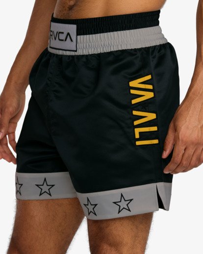 rvca, Va X Ali Boxer 18" - Boxer da Uomo, BLACK (blk) Va X Ali Boxer 18" - Boxing Shorts for Men  23MS103516