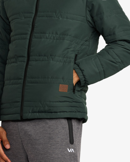rvca, VA Puffa - Giacca imbottita da Uomo, HUNTER GREEN (dgn) Va Puffa - Puffer Jacket for Men  23MS173501