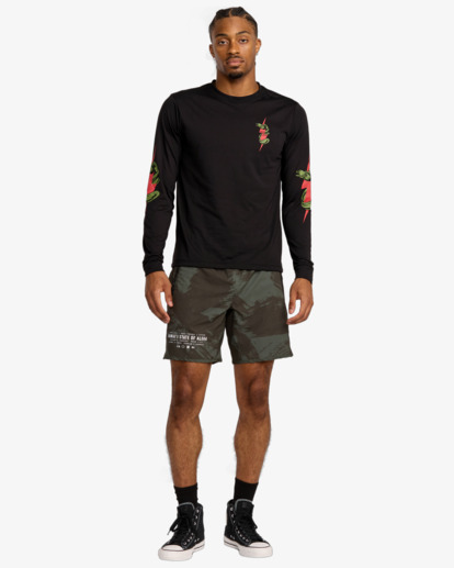 rvca, Shock Squad - Short Sleeve T-Shirt for Men, BLACK (blk) Shock Squad - Short Sleeve T-Shirt for Men  23MS363566