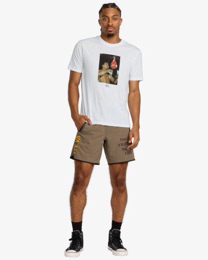 rvca, Sting Like A Bee - Camiseta de manga corta para hombre, WHITE (wht) Sting Like A Bee - Short Sleeve T-Shirt for Men  23MS433550
