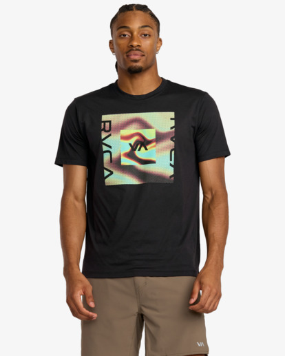 rvca, Va Balance Fill - Short Sleeve T-Shirt for Men, BLACK (blk) Va Balance Fill - Short Sleeve T-Shirt for Men  23MS433557