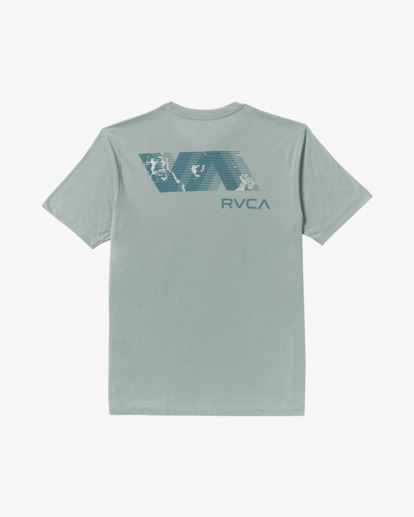 rvca, VA Blur Fill - T-shirt de manga curta para homem, LEAD (led) VA Blur Fill - Short Sleeve T-Shirt for Men  23MS433559