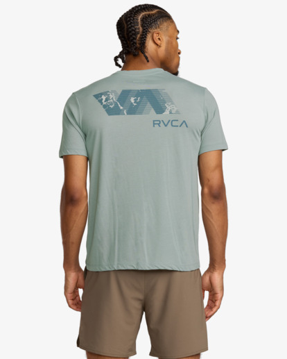 rvca, VA Blur Fill - Short Sleeve T-Shirt for Men, LEAD (led) VA Blur Fill - Short Sleeve T-Shirt for Men  23MS433559
