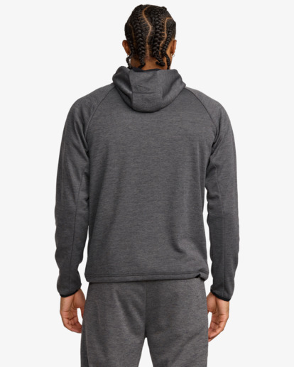 rvca, Balance Tech - Kapuzenpulli mit Reißverschluss für Männer, RVCA BLACK HEATHER (rvh) Balance Tech - Zip-Up Hoodie for Men  23MS483501