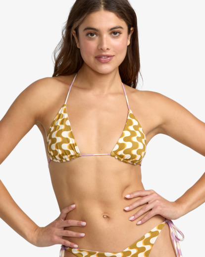 rvca, In The Groove - Triangle-Bikinioberteil für Frauen, AMETHYST SMOKE (ams) In The Groove - Triangle Bikini Top for Women  23O142511