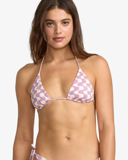 rvca, In The Groove - Triangle-Bikinioberteil für Frauen, AMETHYST SMOKE (ams) In The Groove - Triangle Bikini Top for Women  23O142511