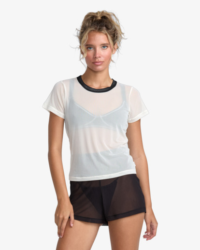 Aren Mesh - Short Sleeve Knit Top for Women  23WS012502