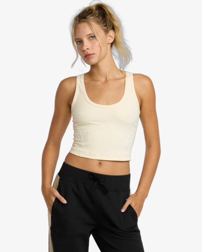 Contrast - Ribbed Vest Top for Women  23WS023506