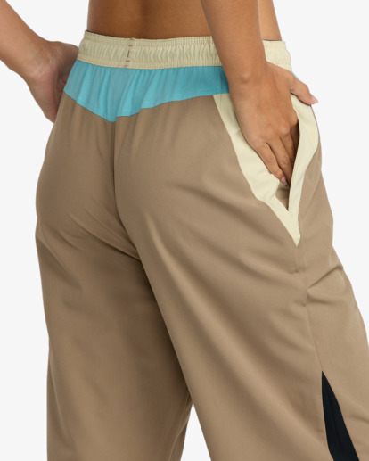 rvca, Starter - Elasticated Trousers for Women, DESERT TAUPE (dtp) Starter - Elasticated Trousers for Women  23WS113504