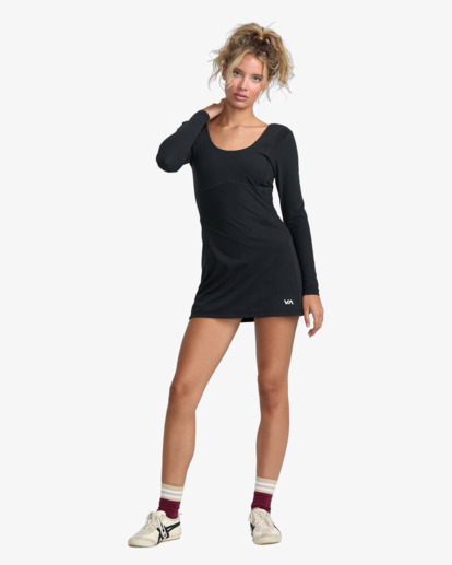 rvca, Aren Sport - Long Sleeve Dress for Women, BLACK (blk) Aren Sport - Long Sleeve Dress for Women  23WS132501