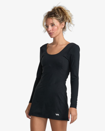 rvca, Aren Sport - Long Sleeve Dress for Women, BLACK (blk) Aren Sport - Long Sleeve Dress for Women  23WS132501