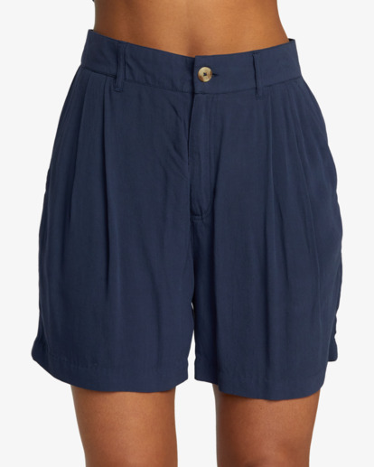 rvca, Del Mar - Fixed Waist Shorts for Women, MOODY BLUE (mdy) Del Mar - Fixed Waist Shorts for Women  AVJNS00213