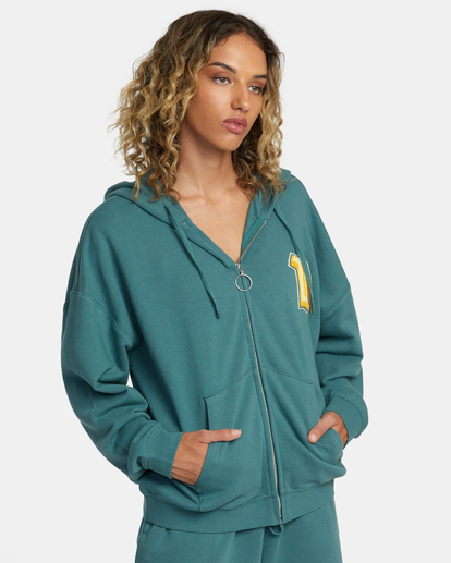 Rose Machado Thrift - Zip-Up Hoodie for Women  AVJSF00253