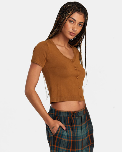 Float - Knitted Crop Top for Women  AVJSW00180