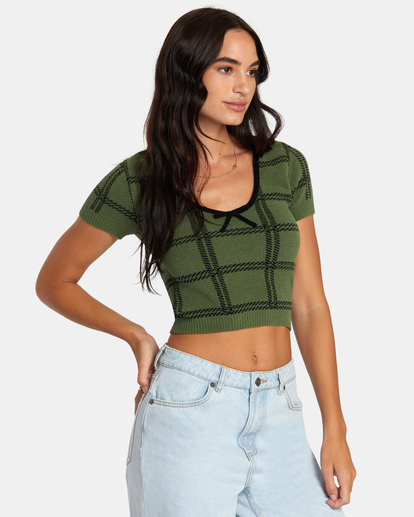 Betty - Knitted Crop Top for Women  AVJSW00185