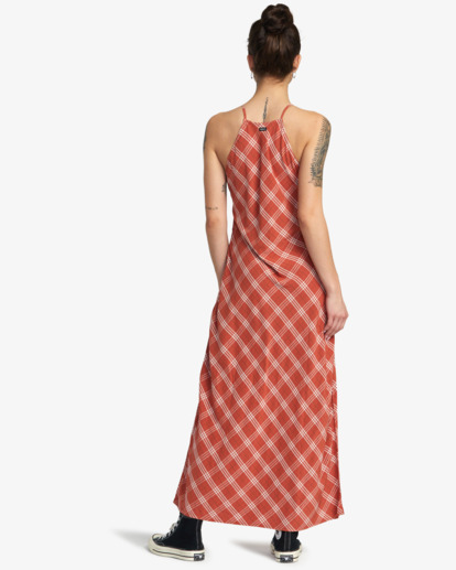 Exile Plaid - Midi Sun Dress for Women  AVJWD00303