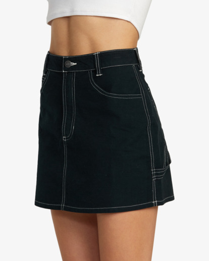 rvca, Spring Shift - Mini Skirt for Women, BLACK (blk) Spring Shift - Mini Skirt for Women  AVJWK00121