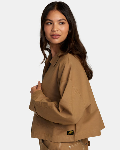 Spring Shift  - Long Sleeves Shacket for Women  AVJWT00236