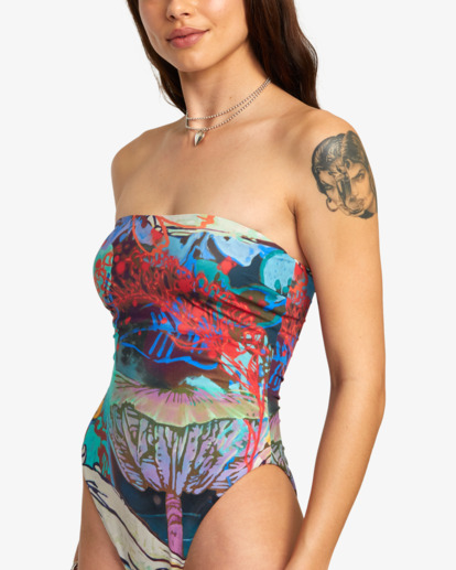 Sage Vaughn x RVCA - Bandeau One-Piece Swimsuit for Women  AVJX100147