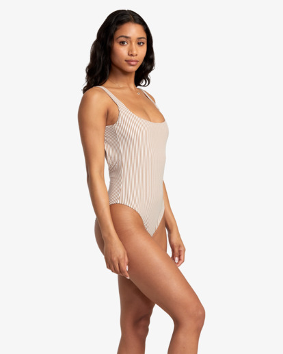 Linear - High Leg One-Piece Swimsuit for Women  AVJX100148