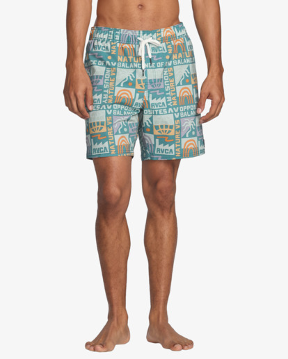 rvca, Atlas Elastic - Swim Shorts for Men, VINTAGE NAVY (vny) Atlas Elastic - Swim Shorts for Men  AVYBS00293