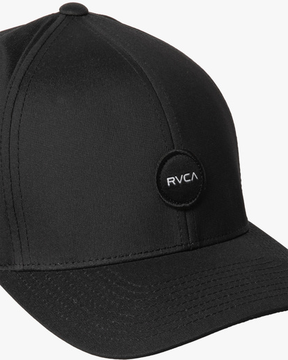 rvca, Seasons Flexfit - Flexfit Cap for Men, BLACK (blk) Seasons Flexfit - Flexfit Cap for Men  AVYHA00478