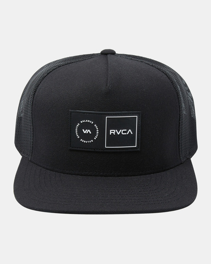 rvca, Platform - Trucker Cap for Men, BLACK (blk) Platform - Trucker Cap for Men  AVYHA00600