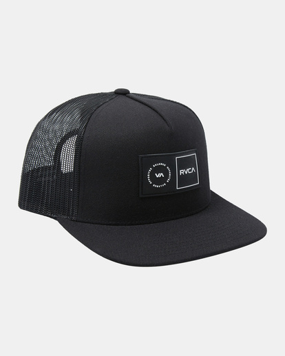 rvca, Platform - Trucker Cap for Men, BLACK (blk) Platform - Trucker Cap for Men  AVYHA00600