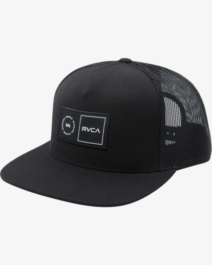 rvca, Platform - Trucker Cap for Men, BLACK (blk) Platform - Trucker Cap for Men  AVYHA00600