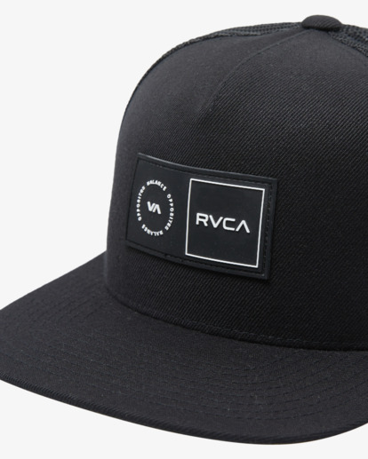 rvca, Platform - Trucker Cap for Men, BLACK (blk) Platform - Trucker Cap for Men  AVYHA00600