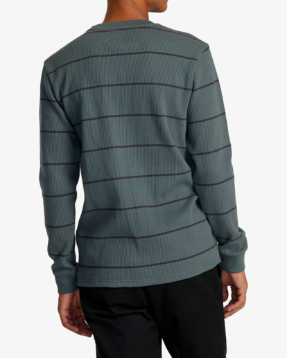 Day Shift Thermal Stripe - Long Sleeve Thermal Top for Men  AVYKT00316