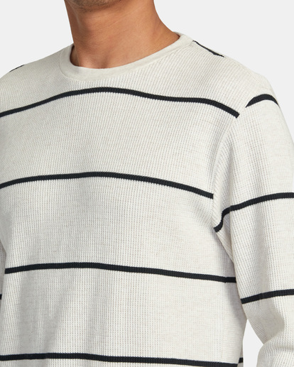 Day Shift Thermal Stripe - Long Sleeve Thermal Top for Men  AVYKT00316