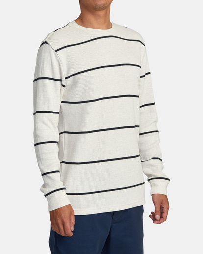 Day Shift Thermal Stripe - Long Sleeve Thermal Top for Men  AVYKT00316