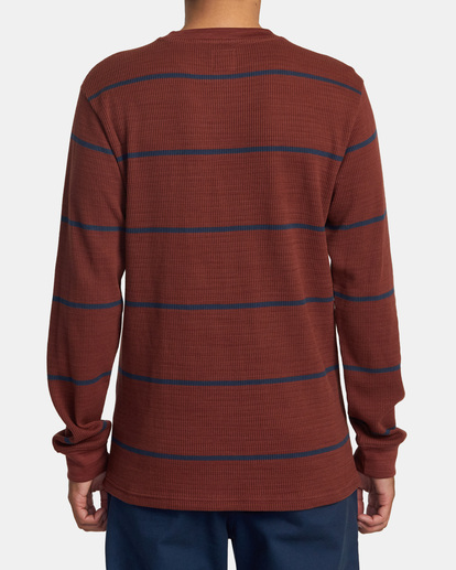 Day Shift Thermal Stripe - Long Sleeve Thermal Top for Men  AVYKT00316