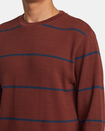 Day Shift Thermal Stripe - Long Sleeve Thermal Top for Men  AVYKT00316