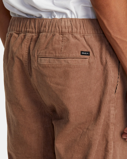rvca, Americana Elastic - Corduroy Trousers for Men, SONORA BROWN (cme0) Americana Elastic - Corduroy Trousers for Men  AVYNP00155
