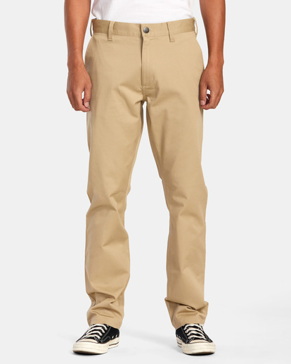 The Weekend Stretch - Straight Fit Trousers for Men  AVYNP00178