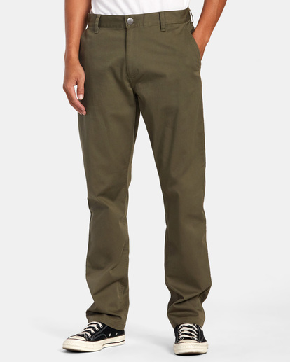 The Weekend Stretch - Straight Fit Trousers for Men  AVYNP00178