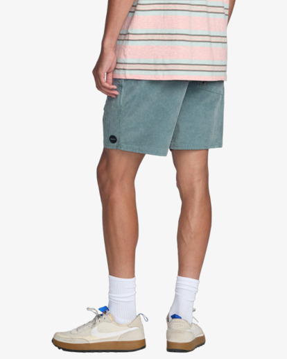 rvca, Escape - Walkshort con vita elasticizzata da Uomo, LEAD (led) Escape - Elastic Waist Walkshorts for Men  AVYWS00366